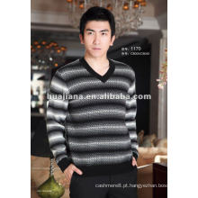 Elegante modelo Men&#39;s cashmere v neck sweater